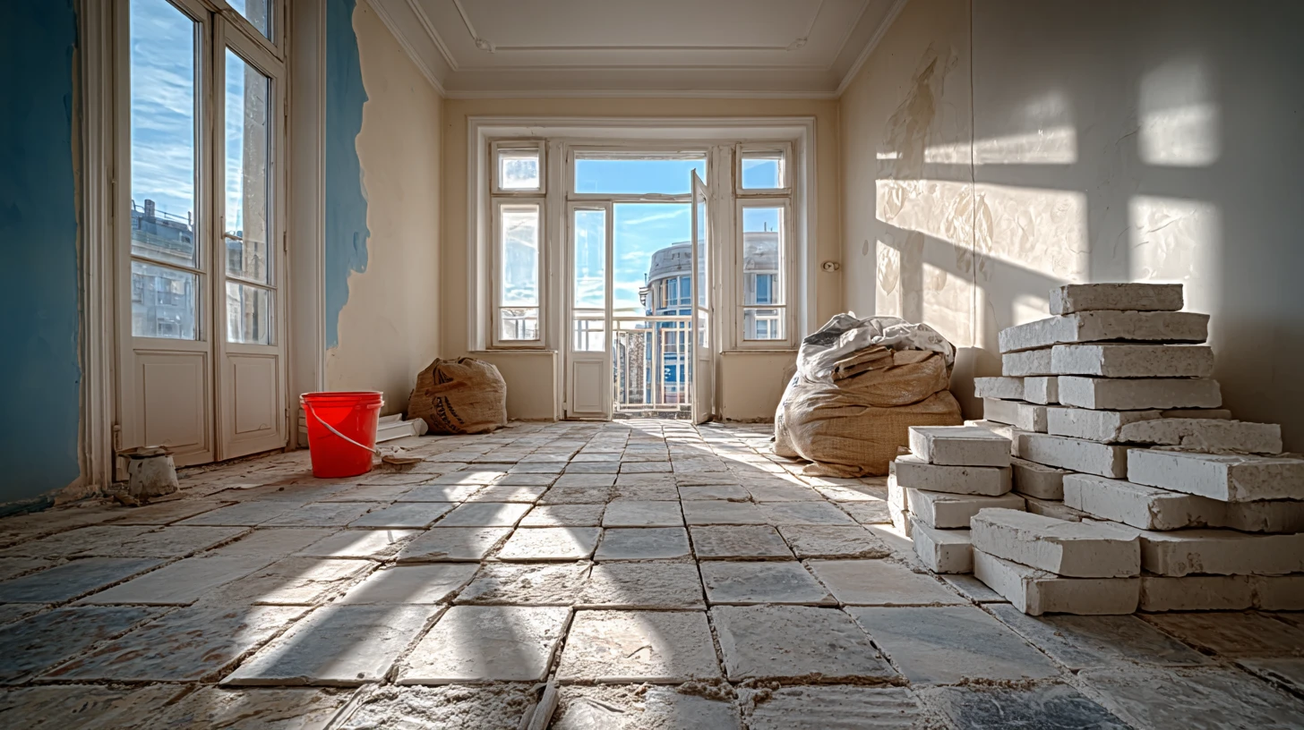 Demolizione bagno in corso