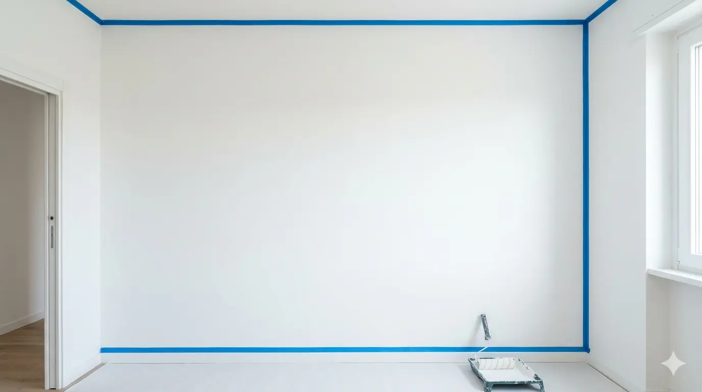 Lavori in cartongesso durante rifinitura